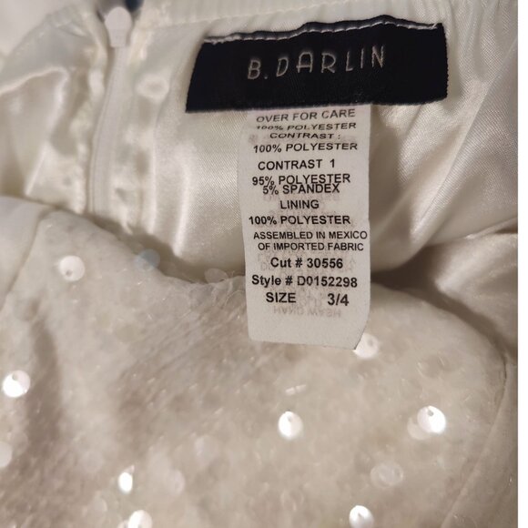 ❄️✨ Holiday-Ready Strapless High-Low Dress – B. Darling – Junior 3/4 (NWOT) - Picture 5 of 5